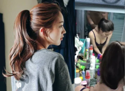 Chị chổng đít ra nhét vào dễ nào